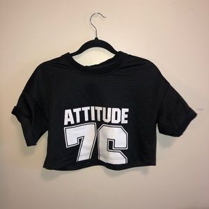 Cute Black cropped top